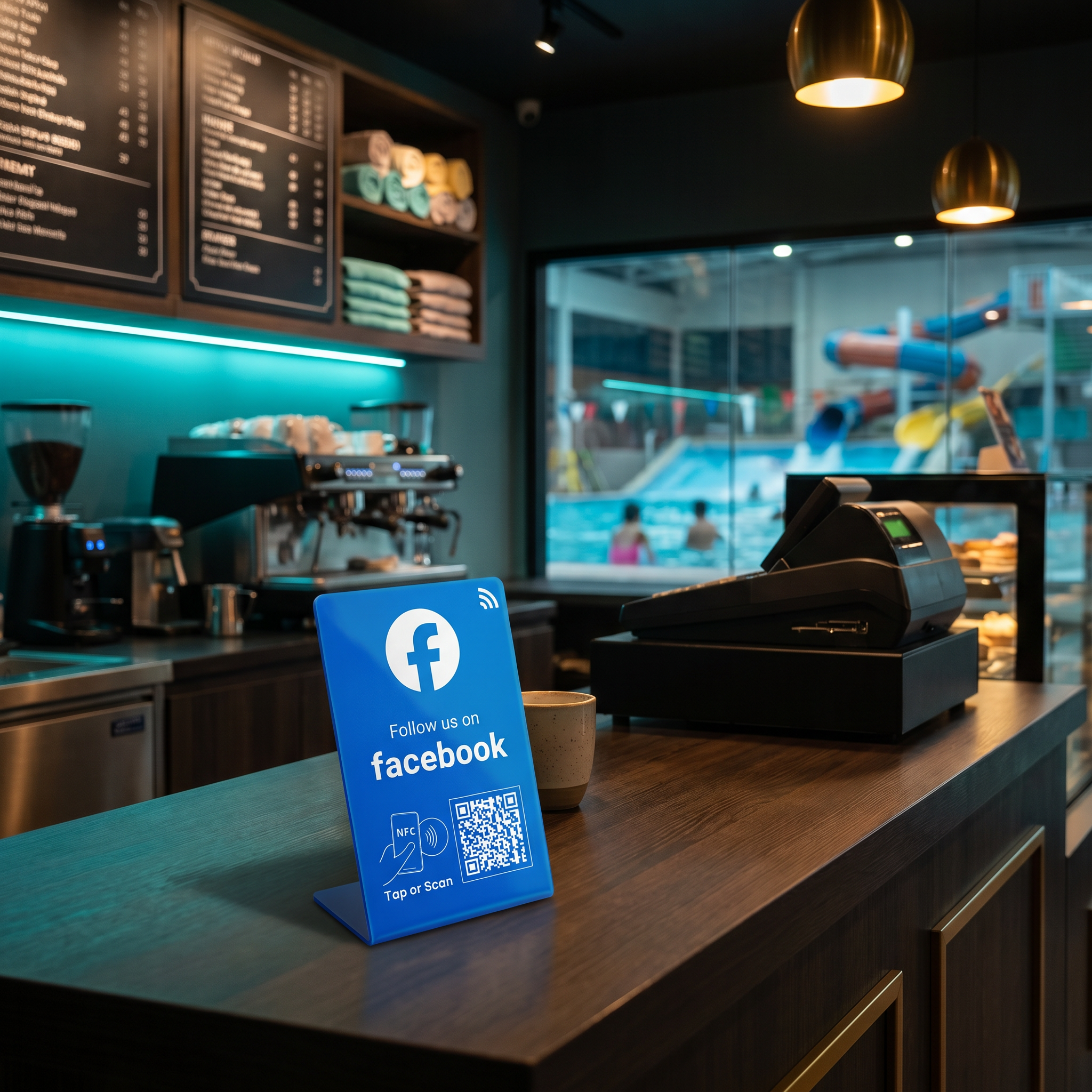 NFC Facebook Aufsteller