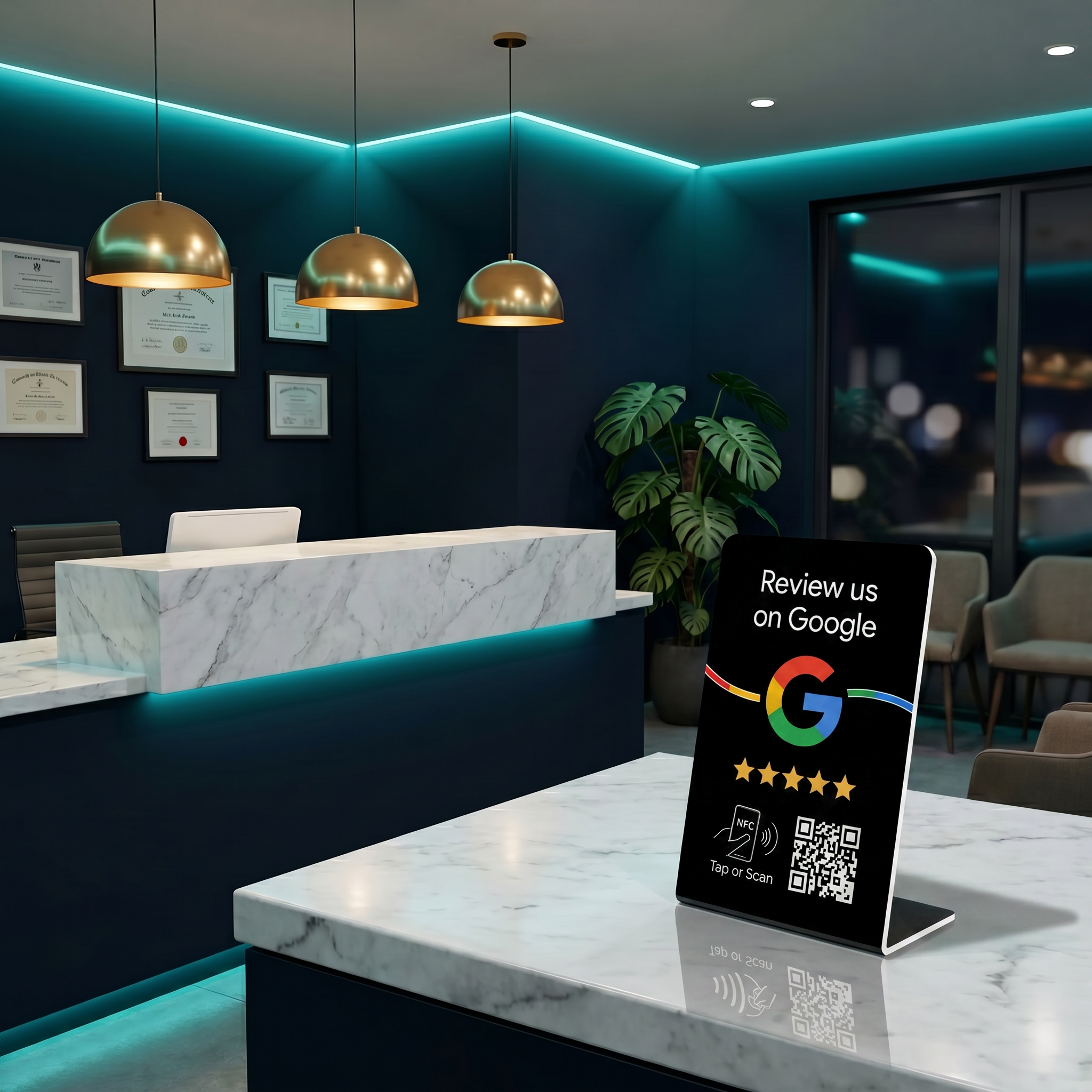 NFC Google Aufsteller